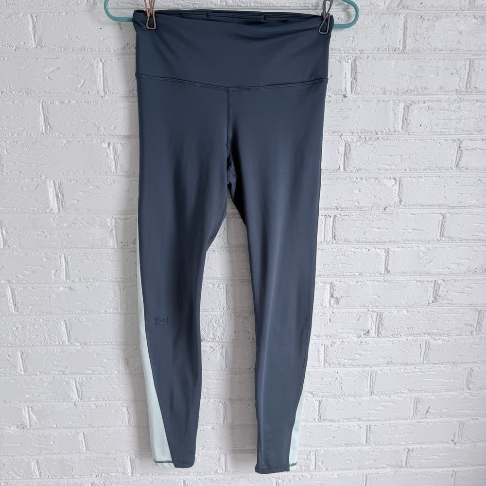 Under Armour Women's Active Compression Leggings Heat‎ Gear Size Small Blue